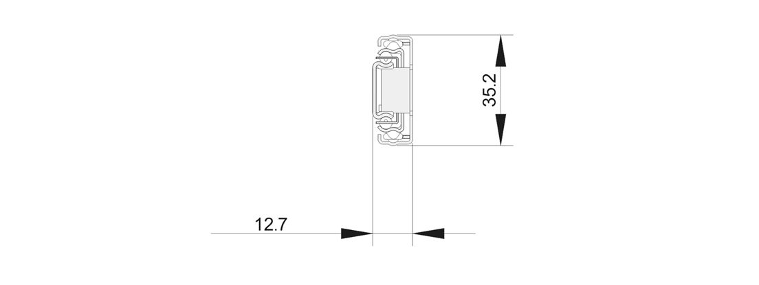 3503S三節(jié)緩沖鋼珠滑軌